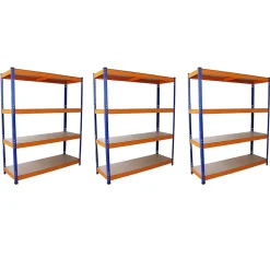 Monster Racking Lot de 3 Rayonnages sans Boulons en Acier S-Rax