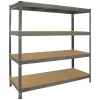 Monster Racking Q-Rax Rayonnage Robuste, 160cm L, 60cm P, Gris