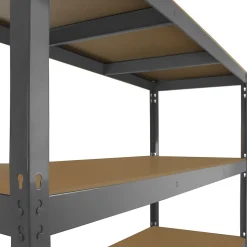 Monster Racking Q-Rax Rayonnage Robuste, 160cm L, 60cm P, Gris