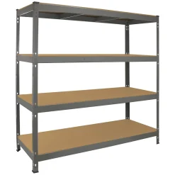 Monster Racking Q-Rax Rayonnage Robuste, 160cm L, 60cm P, Gris