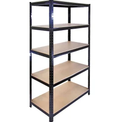 Monster Racking Rayonnage T-Rax en Acier Sans Boulons Noir 90cm x 45cm x 180cm