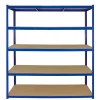 Monster Racking Rayonnage T-Rax en Acier Sans Boulons Bleu 160cm x 60cm x 180cm