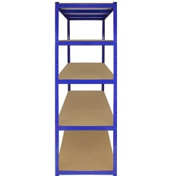 Monster Racking T-Rax 5 x Rayonnage, Bleu, 160cm Largeur, 60cm Profondeur