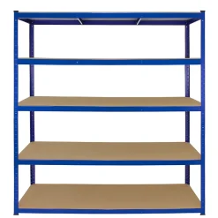 Monster Racking T-Rax 5 x Rayonnage, Bleu, 160cm Largeur, 60cm Profondeur