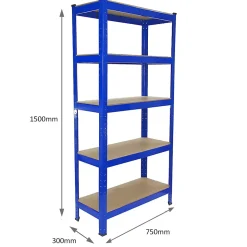 Monster Racking T-Rax Rayonnage Étagère Robuster, Bleu, 75cm L, 30cm P