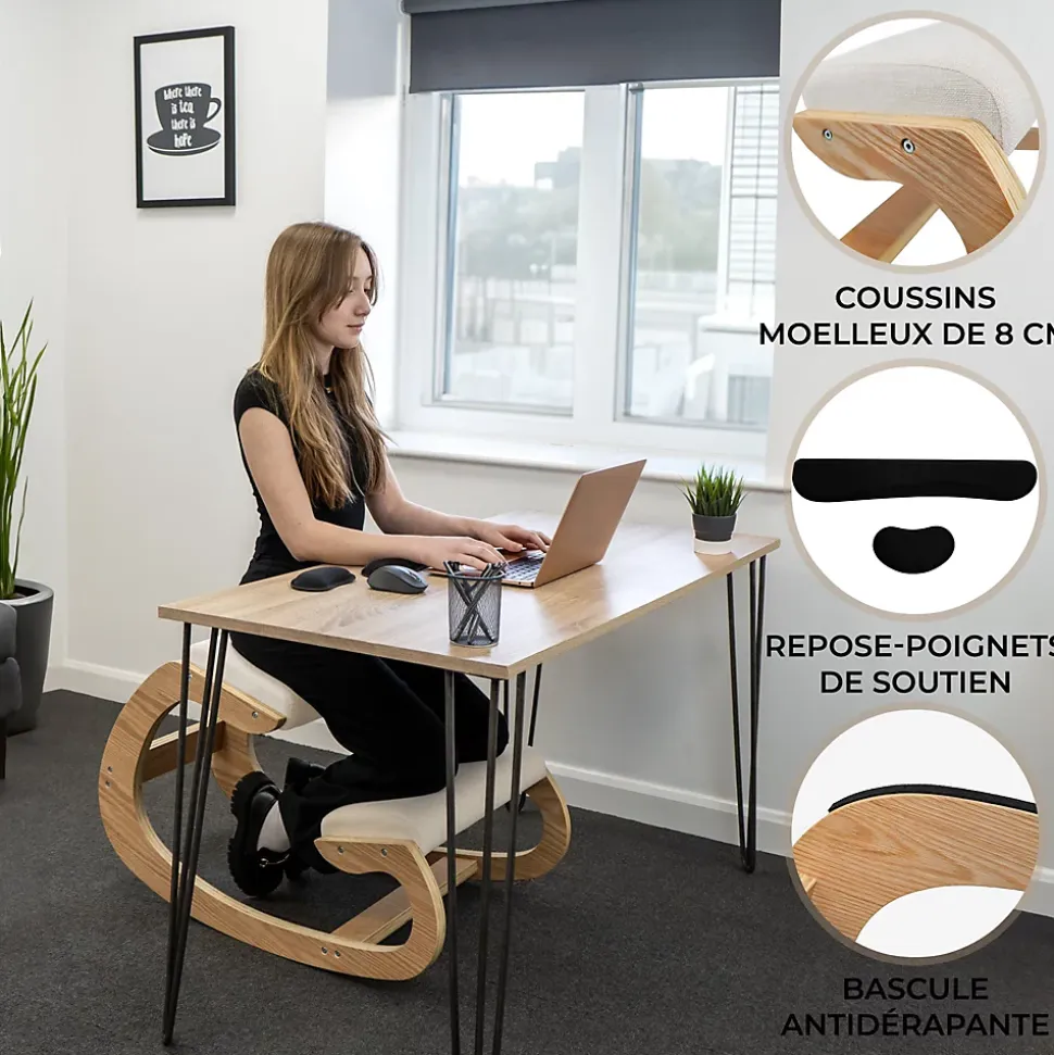 Monster Shop Chaise Ergonomique à Genoux