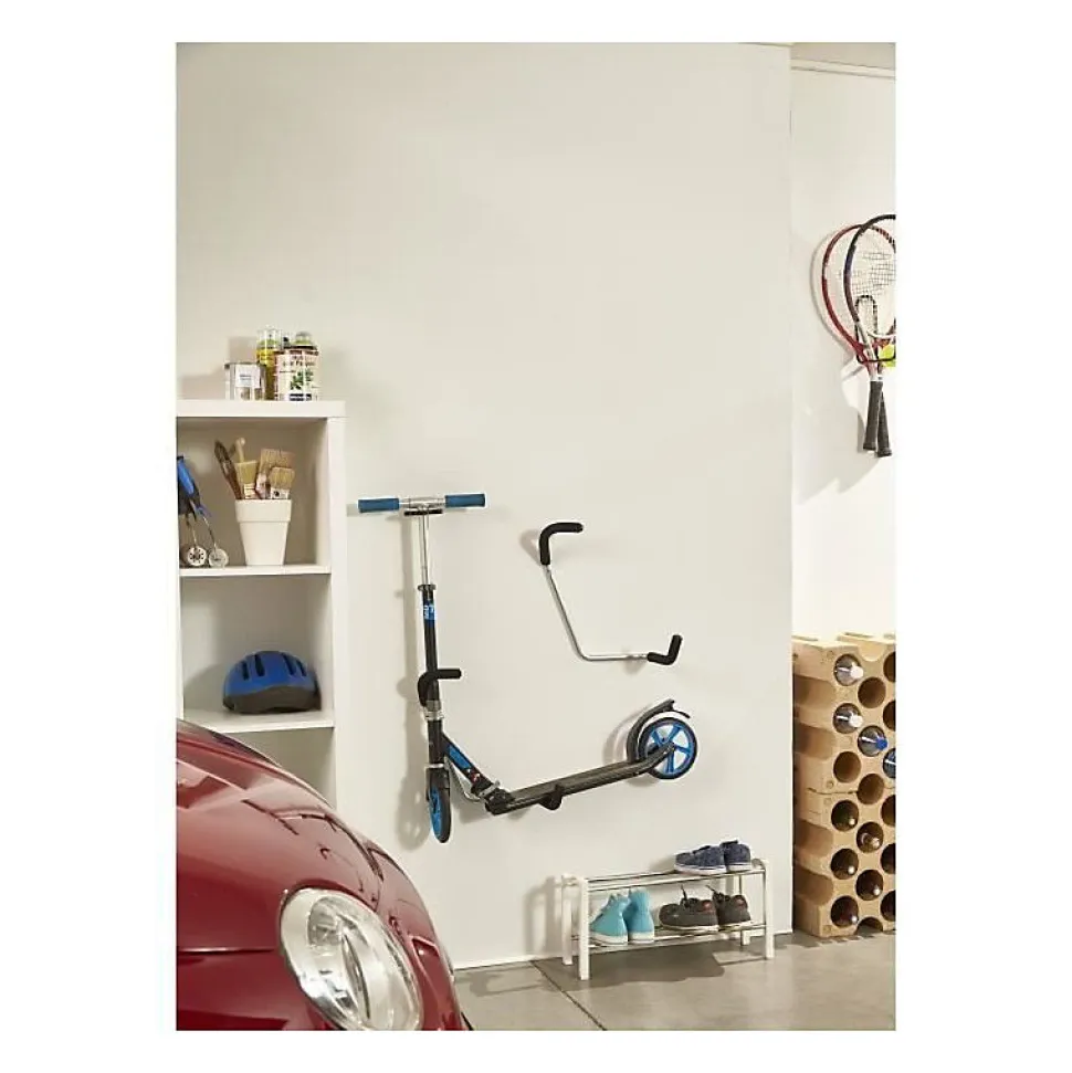 MOTTEZ Range trottinette mural - M057VMUR - Gris et noir