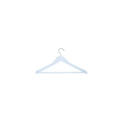 MSV Lot de 36 cintres en Bois Blanc