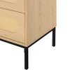 Nagato - commode - cannage et effet bois - 70 cm - Best Mobilier