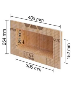 Niche murale à carreler KERDI-BOARD-N - 305 x 508 x 89 mm - Sans tablette