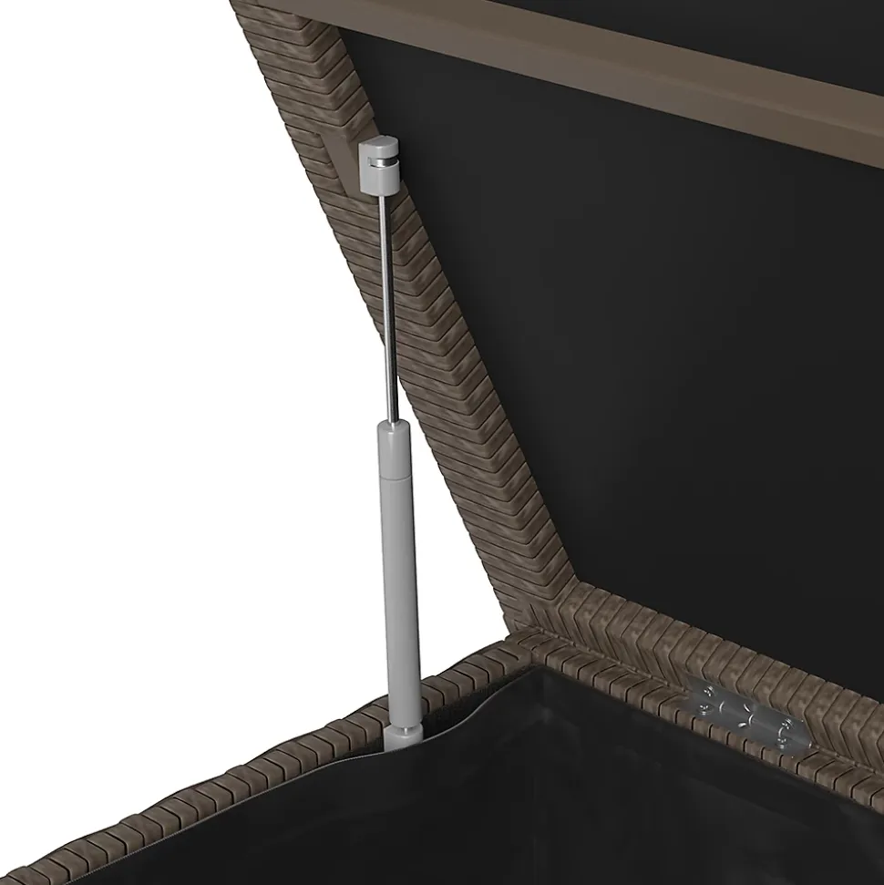 OK-Living Coffre pour coussins Marron 146x80cm