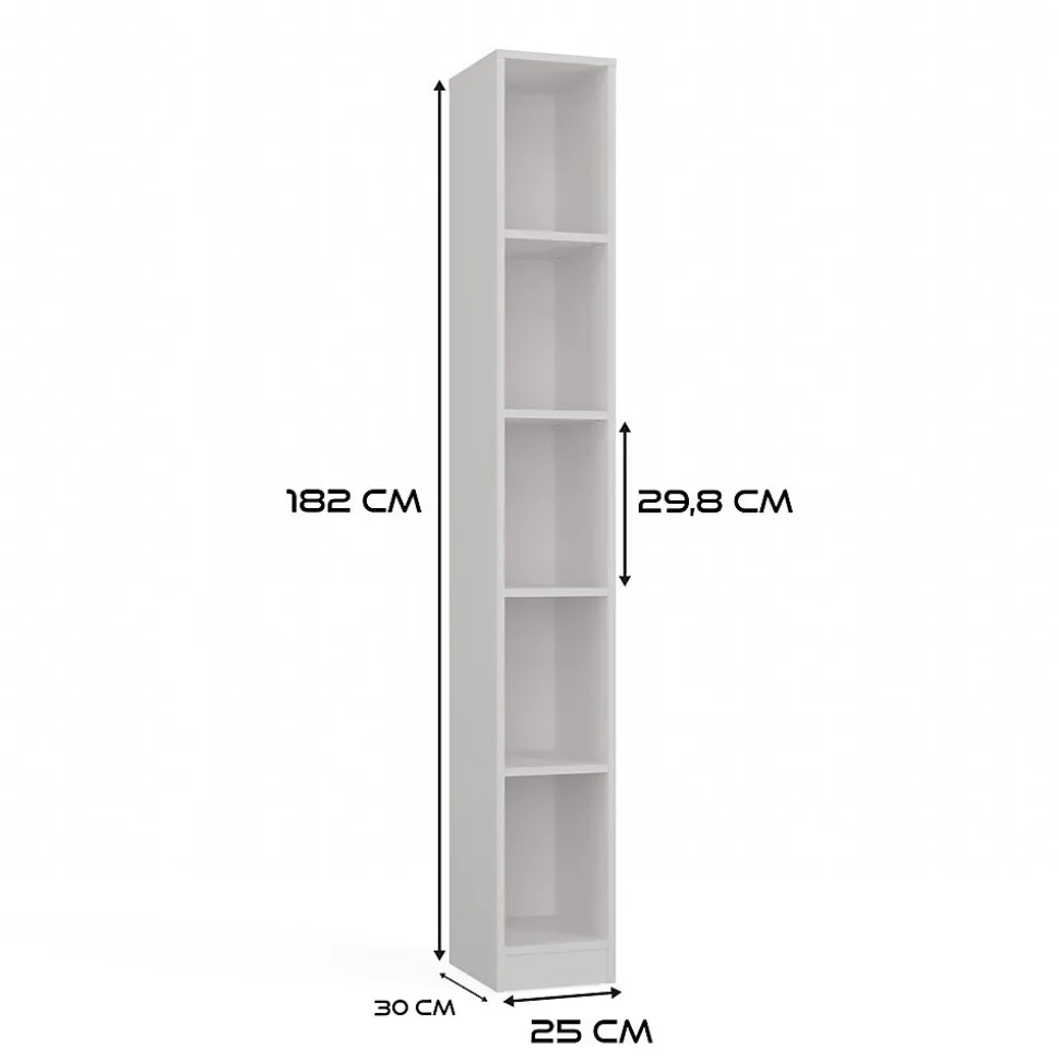 ONYX - Etagère pour livres ou décoration - 182x25x30