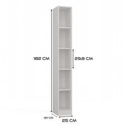 ONYX - Etagère pour livres ou décoration - 182x25x30