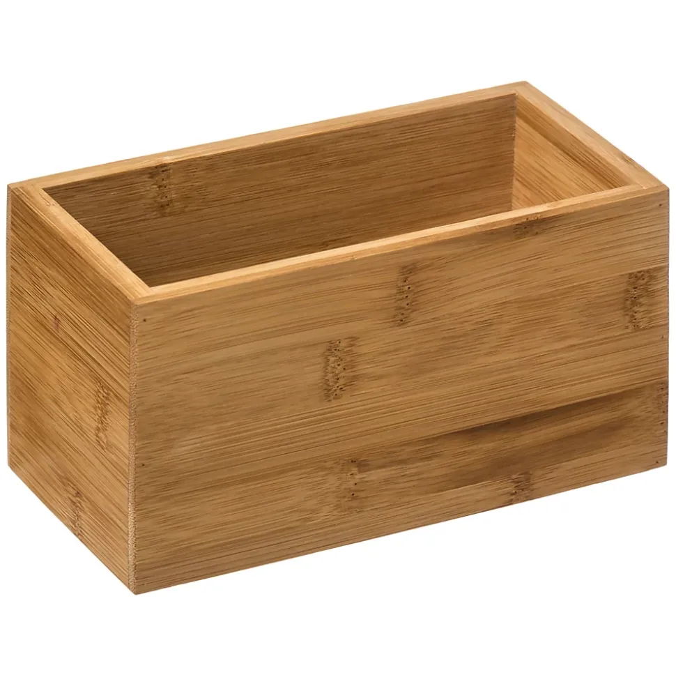 Organisateur de salle de bain rectangulaire bambou, l.9x H.9,5 x P.18cm, Five Simply Smart Tidy