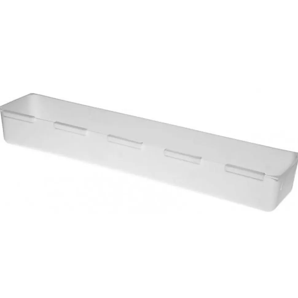 Organiseur de tiroir de cuisine blanc modulable - 37,5 x 8 x 5 cm