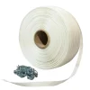 Pack 1 Feuillard de cerclage tressé 13 mm x 1100 m + 250 Boucles - Feuillard textile Haute Résistance 350kg - TECPLAST PFT1