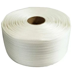 Pack 1 Feuillard de cerclage tressé 13 mm x 1100 m + 250 Boucles - Feuillard textile Haute Résistance 350kg - TECPLAST PFT1