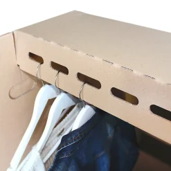Pack and Move - Carton penderie déménagement - 50 x 50 x 120 cm - Carton renforcé - 1 marqueur offert