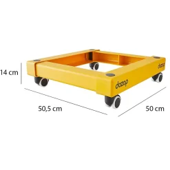 Pack and Move - Chariot de transport à roulette - 50 x 50 x 14 cm - Déménagement - 85 KG max - Ultra robuste
