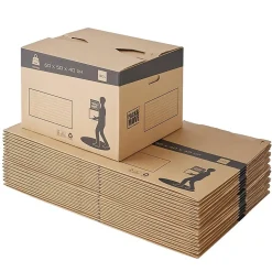 Pack and Move - Lot 20 cartons déménagement automatique - 60 x 50 x 40 cm - Poignées renforcées