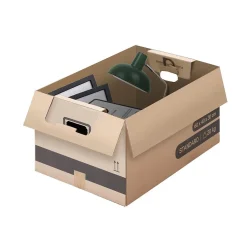 Pack and Move - Lot 60 cartons déménagement M - 60 x 40 x 30 cm - Poignées renforcées - 3 adhésifs offerts
