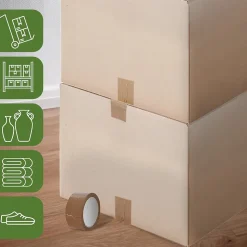 Pack and Move - Lot 20 cartons déménagement d'occasion - 57 x 39 x 34 cm - Cartons réemployés - 1 adhésif offert