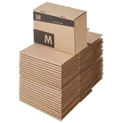 Pack and Move - Lot 24 cartons pour expédition - Taille M - 21 x 32 x 15 cm - Carton renforcé - 20 KG max