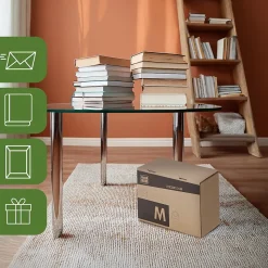 Pack and Move - Lot 24 cartons pour expédition - Taille M - 21 x 32 x 15 cm - Carton renforcé - 20 KG max