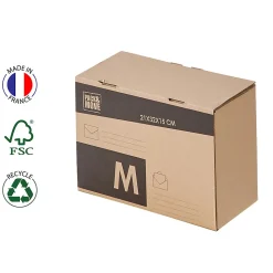 Pack and Move - Lot 24 colis pour expédition - Taille M - 21 x 32 x 15 cm - Carton renforcé - 20 KG max