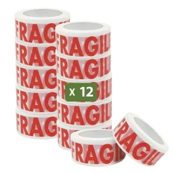 Pack and Move - Lot 12 Rouleaux Ruban Adhésif Transparent