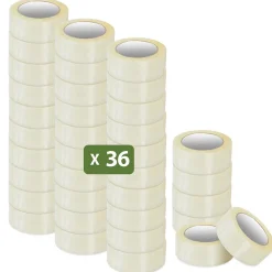 Pack and Move - Lot 36 Rouleaux Ruban Adhésif Transparent Pour Emballage Et Déménagement - 100 M - Qualité Premium