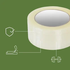 Pack and Move - Lot 36 Rouleaux Ruban Adhésif Transparent Pour Emballage Et Déménagement - 100 M - Qualité Premium