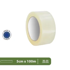 Pack and Move - Lot 6 Rouleaux Ruban Adhésif Transparent Pour Emballage Et Déménagement - 100 M - Qualité Premium