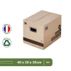 Pack and Move - Lot de 30 cartons déménagement livres avec poignées + 1 adhésif GRATUIT