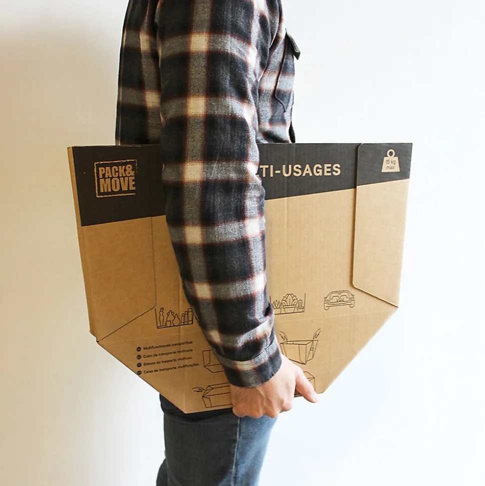 Pack and Move - Lot de 30 caisses en carton - 53 x 30 x 26 cm - Transport, déménagement, stockage