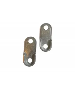Paire Support de Naissance Ovale Aluminium - Tringle Penderie diamètre 16 mm