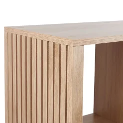 PAJAN - Rangement 9 Cases Effet Bois avec Tasseaux