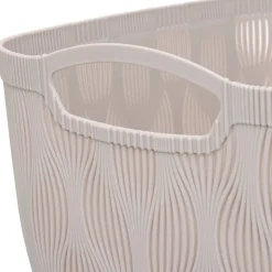 Panier à linge Leaf 15L beige - Beige- 5five