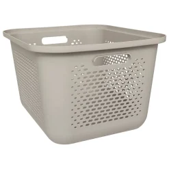 Panier Aera 19,6L avec couvercle en lin - Blanc- 5five