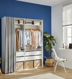 Panier carré en métal doré motif cannage taille S, Equipstore Création Met