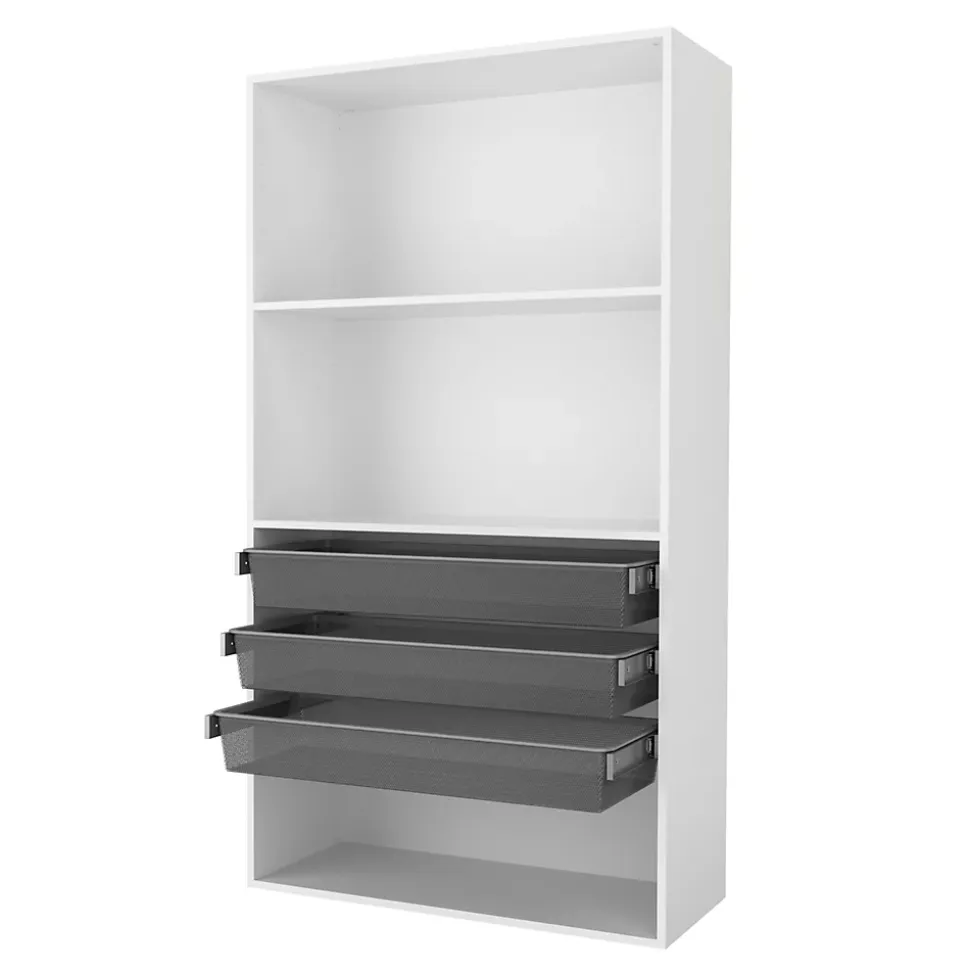 Panier coulissant filaire acier gris Atomia L. 96,4 cm x P. 40 cm GoodHome