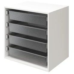 Panier coulissant filaire en acier gris GoodHome Atomia L. 71,4 x P. 51 cm