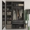 Panier coulissant filaire en acier gris GoodHome Atomia L. 96,4 x P. 51 cm