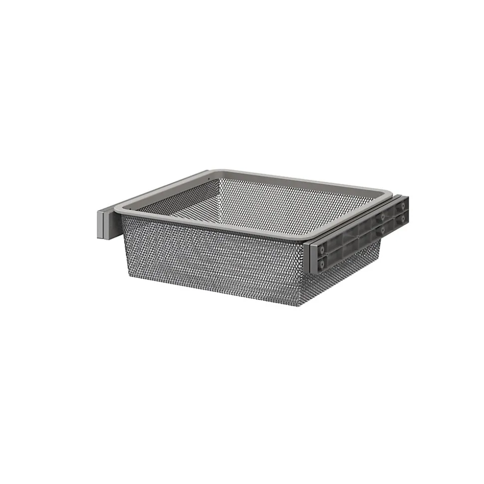 Panier coulissant filaire en acier gris GoodHome Atomia L. 46,4 x P. 40 cm