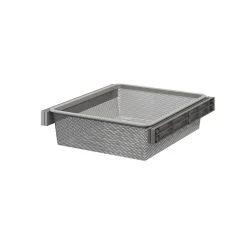 Panier coulissant filaire en acier gris GoodHome Atomia L. 46,4 x P. 51 cm