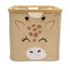 Panier de rangement cadre motif girafe Hyppolite beige