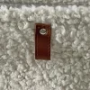 Panier de rangement carré effet bouclette beige