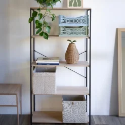 Panier de rangement carré beige Mixxit Box & Beyond