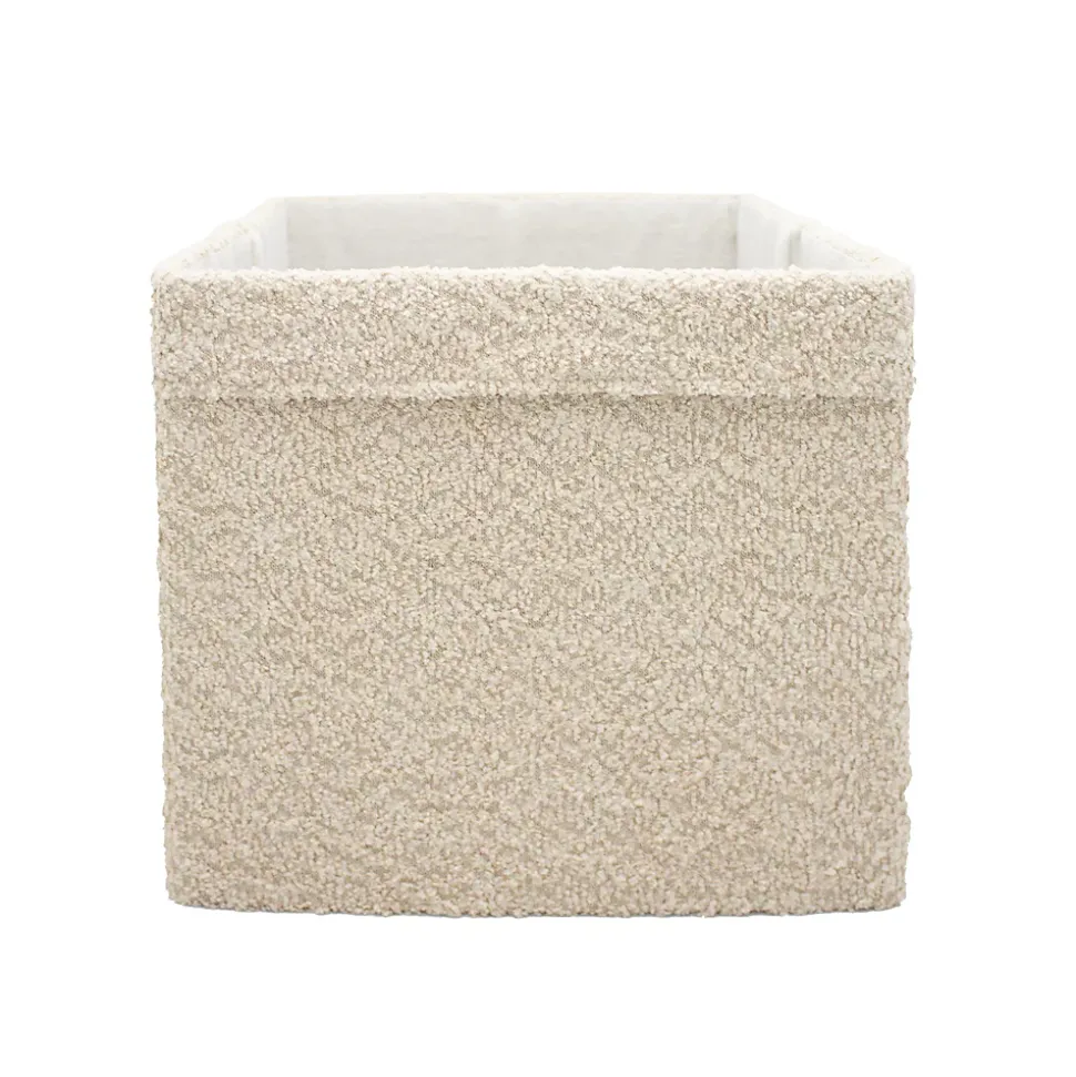 Panier de rangement carré beige Mixxit Box & Beyond