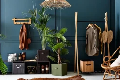 Panier de rangement cube Hanoi bambou